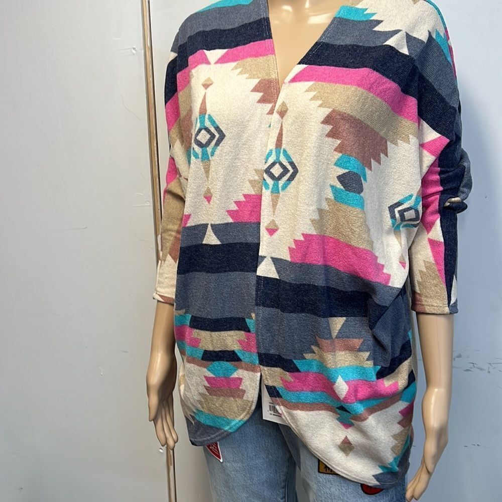 Aztec Cardigan Multi Color​ - Picture 4 of 7